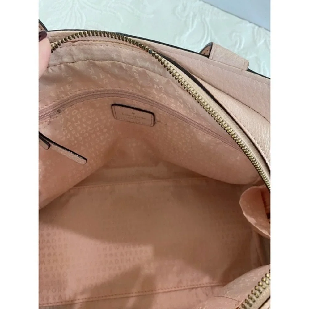 Kate Spade Dominique Bag Blush Pink Pebbled Leather Crossbody‎ Designer Luxury